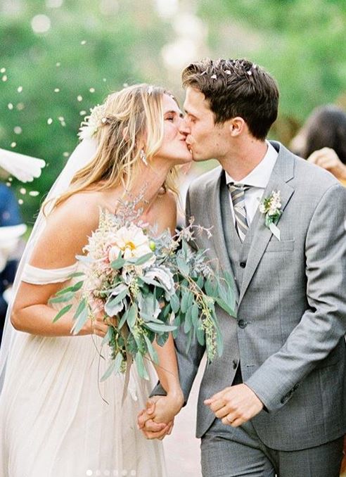 Megan Ketch with her husband on their wedding day. | Source: Instagram