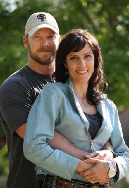 Taya Kyle with her late husband, Chris Kyle. Source: oregonlive.com