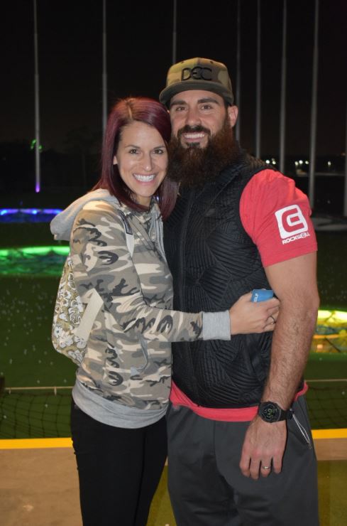 Eric Weddle with his wife, Chanel Weddle. | Source: Twitter.com