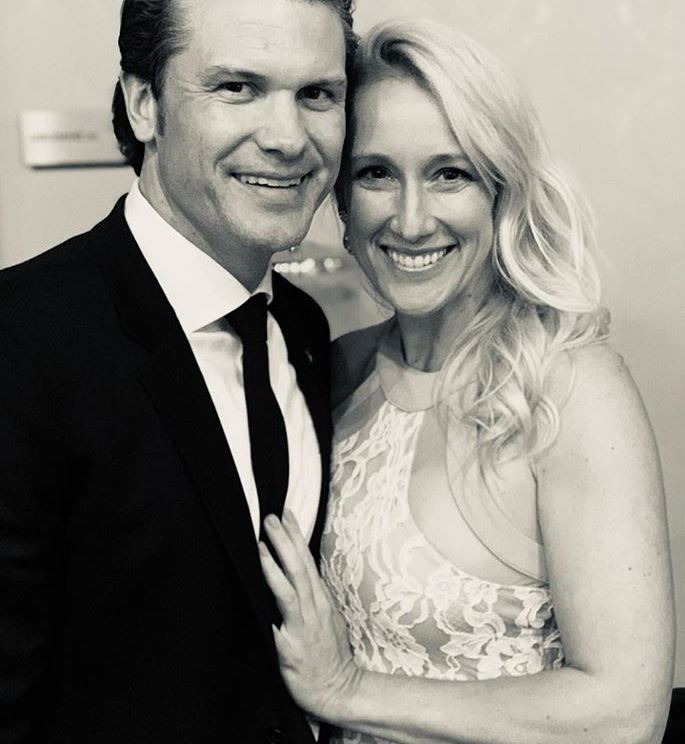 Pete Hegseth with his wife, Jennifer Cunningham. | Source: Instagram.com