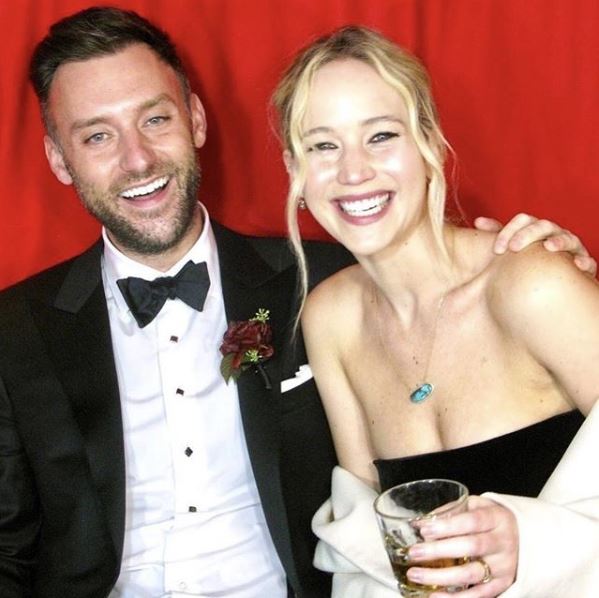 Jennifer Lawrence and her husband, Cooke Maroney | Source: Instagram.com