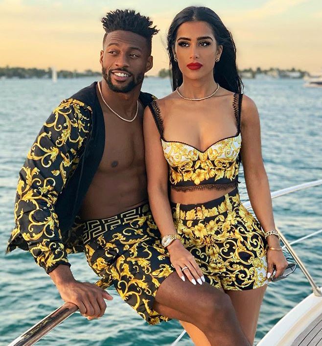 Gabriella Waheed with her husband, Emmanuel Sanders. | Source: Instagram.com