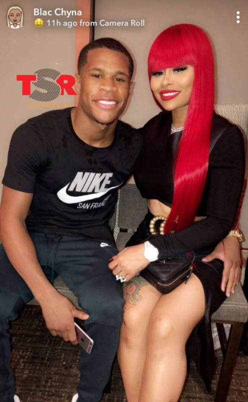 Devin Haney with his rumored girlfriend, Blac Chyna. | Source: theshaderoom.com
