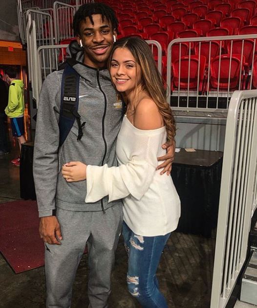 Ja Morant with his girlfriend, KK Dixon. | Source: Instagram.com