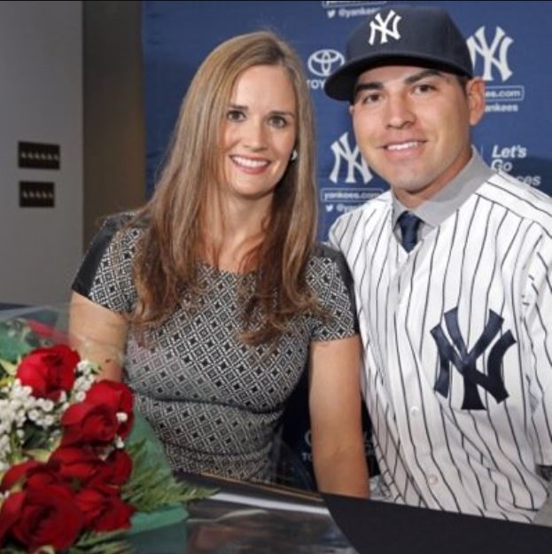 Jacoby Ellsbury with his wife, Kelsey Hawkins. | Source: Twitter.com