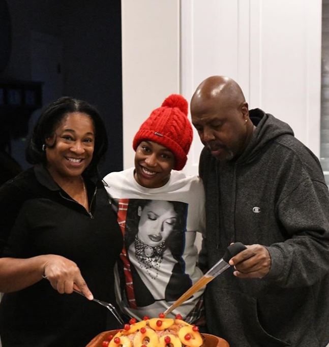 Myles Garrett with Parent/s}}