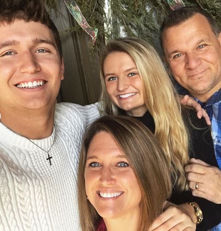 Drew Lock with Parent/s}}