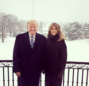 Melania Trump and her husband, Donald trump | Source: Instagram