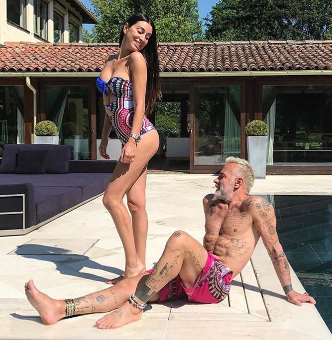 Giorgia Gabriele with her ex-partner, Gianluca Vacchi . | Source: Instagram.com