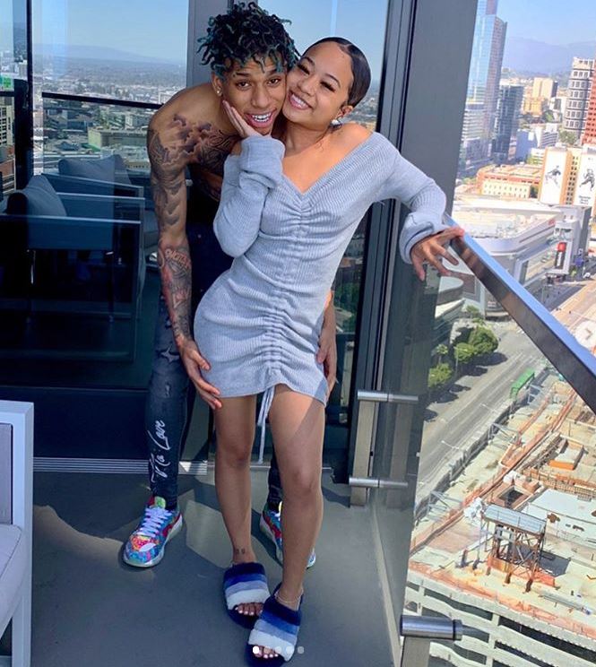 NLE Choppa with his new girlfriend, Yung Blasian. | Source: Instagram.com