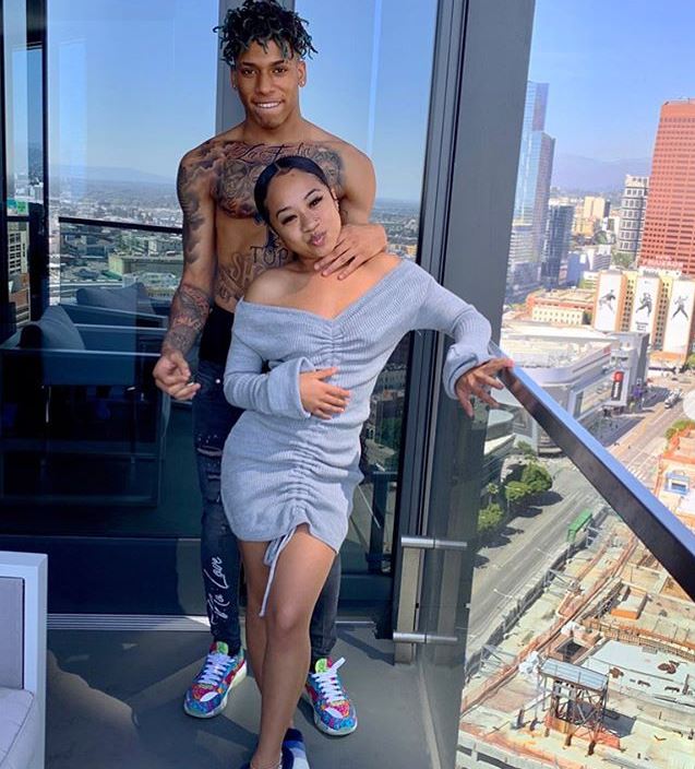 Yung Blasian with her boyfriend, NLE Choppa. | Source: Yung's Instagram