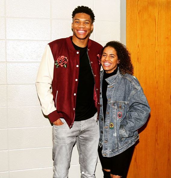 Mariah Riddlesprigger with her partner, Giannis Antetokounmpo. | Source: Instagram.com