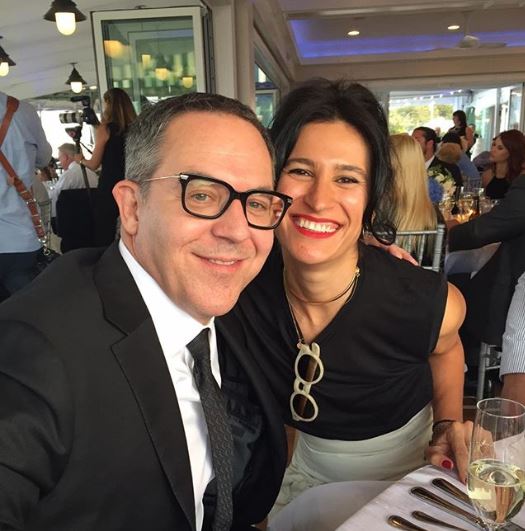 Greg Gutfeld with his wife, Elena Moussa | Source: Instagram