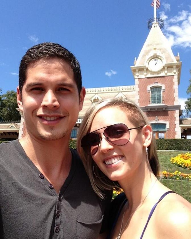 Emily Frlekin with her husband, J. D. Pardo.