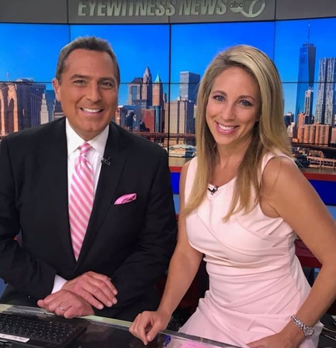 Ken Rosato with his, co-anchor. | Source: Ken's Instagram