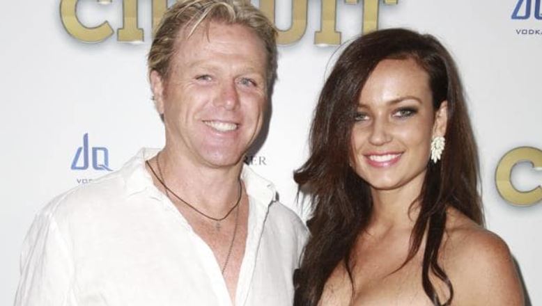 Dermott Brereton with his ex-girlfriend, Steph. | Source: heraldsun.com.au