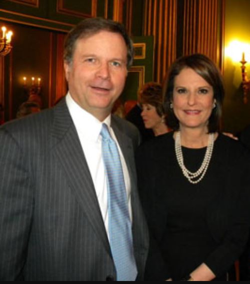 Gloria Borger with her ex-husband, Lance Morgan. | Source: bisnow.com