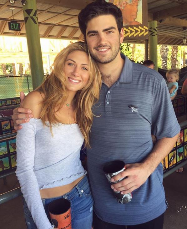 Perry Mattfeld with her boyfriend, Andrew Wright. | Source: Instagram