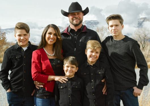 Lauren Boebert with her husband and sons | Source: Edailybuzz.com