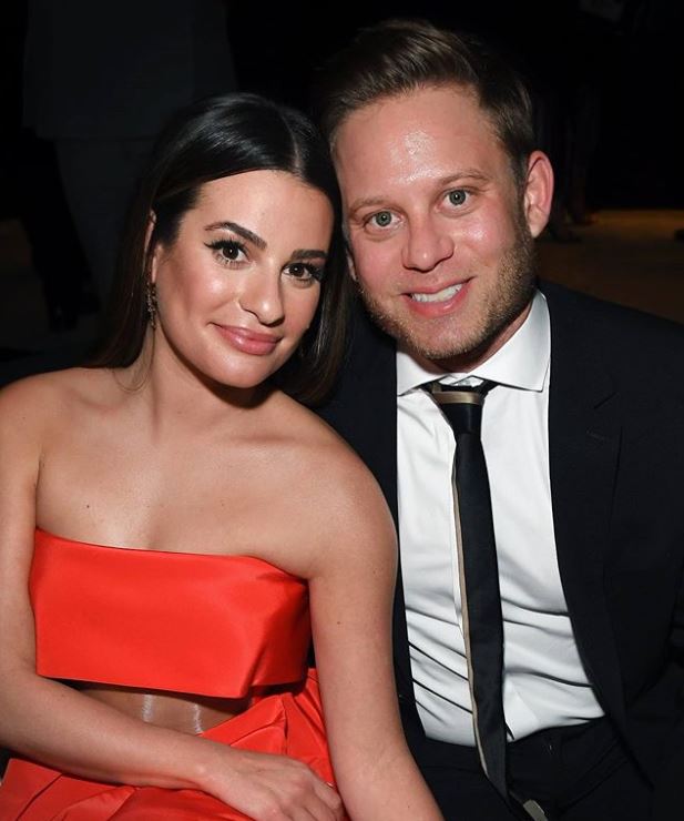 Zandy Reich with his wife, Lea Michele. | Source: Instagram