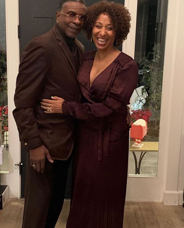 Dionne Lea Williams with her husband, Keith David. | Source: Instagram