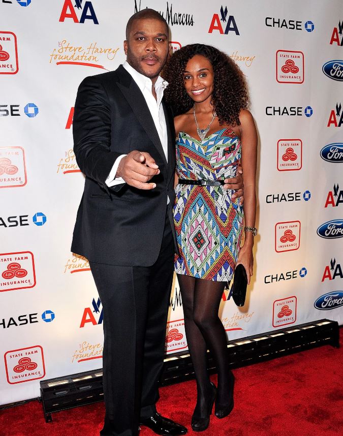 Gelila Bekele with her long-term partner, Tyler Perry. | Source: People.com