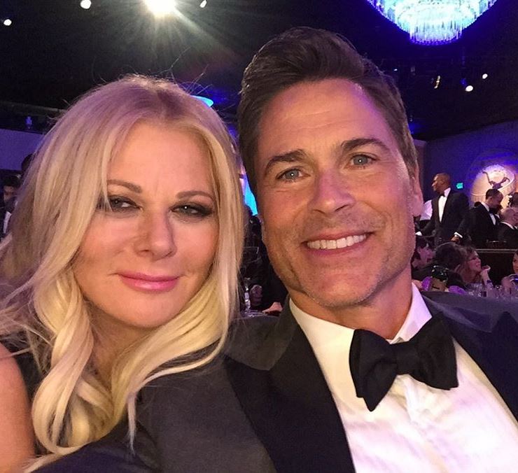 Sheryl Berkoff with her husband, Rob Lowe. | Source: Instagram