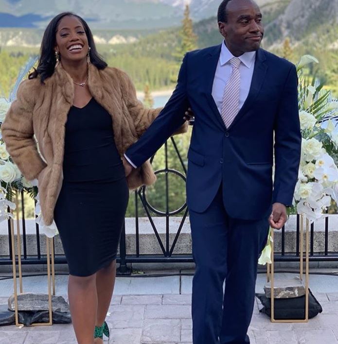 Candace McCowan with her husband, Halton Peters. | Source: Instagram