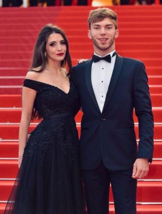 Pierre Gasly with his wife | Source: Instagram