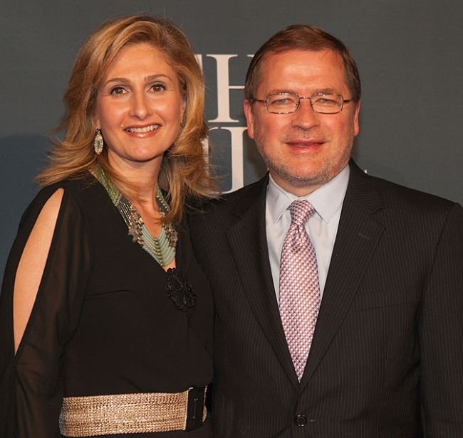 Grover Norquist with his wife, Samah Norquist. | Source: gettyimages.com