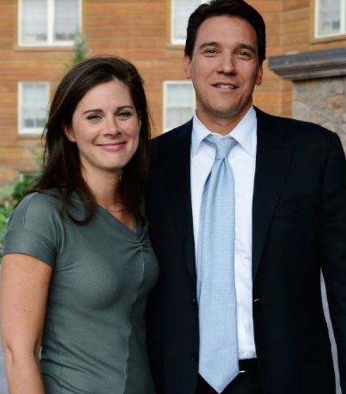 David Rubulotta with his wife, Erin Burnett. | Source: Pinterest