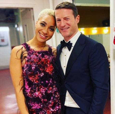 Cush Jumbo and her Husband | Source: Instagram