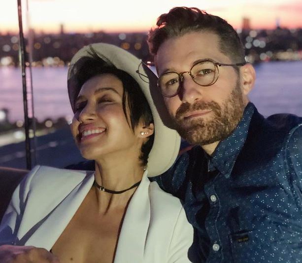 Renee Puente with her husband, Matthew Morrison. | Source: Instagram